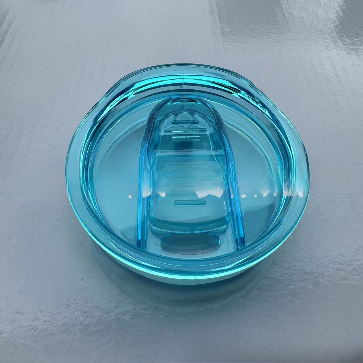 Wholesale 50pcs Glass Colored Stainless Steel Plastic Push Cup Lid
